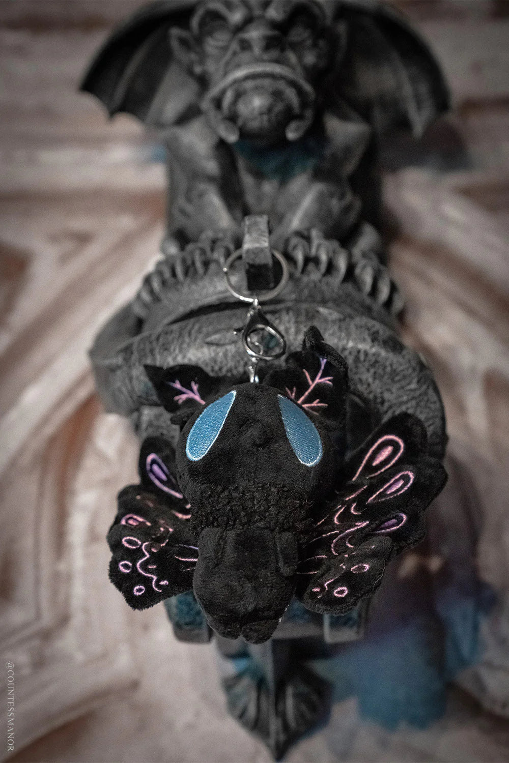 Lunar Moth Plush Keychain