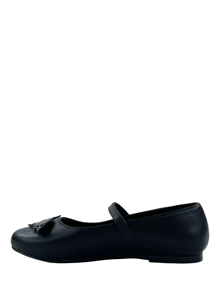 Mary Jane Bat Flats - Black