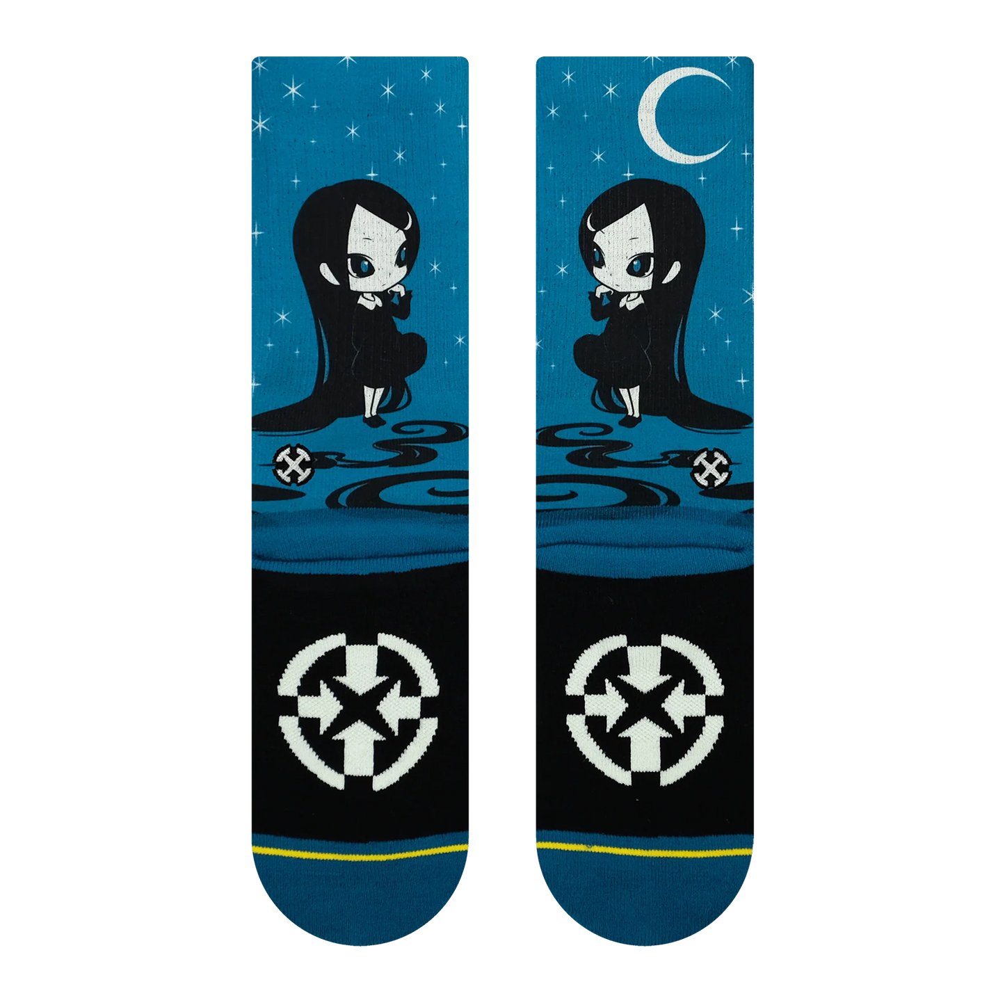 Ryo Taniguchi Girl of the Dark Night Crew Socks