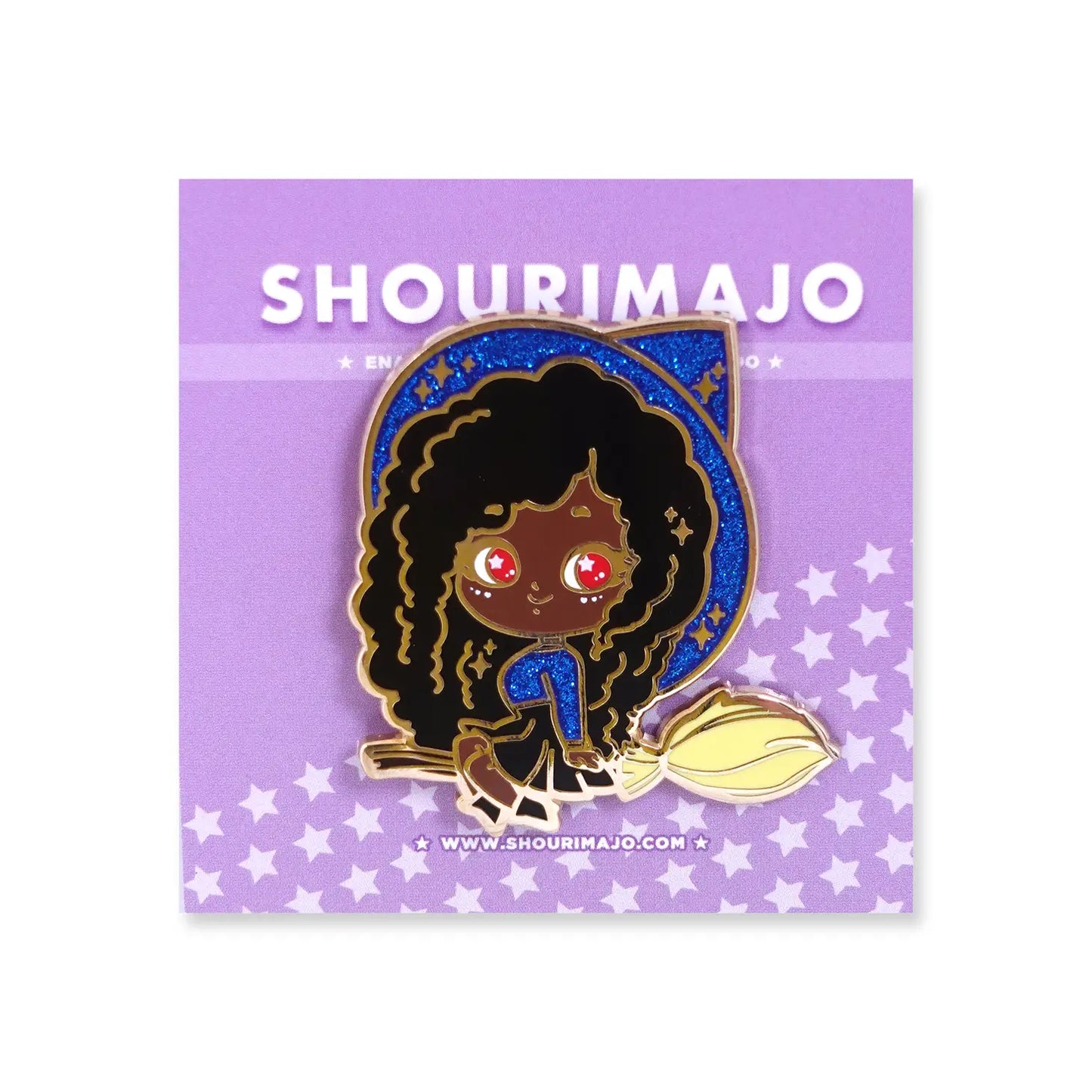 Magical Curls Enamel Pin