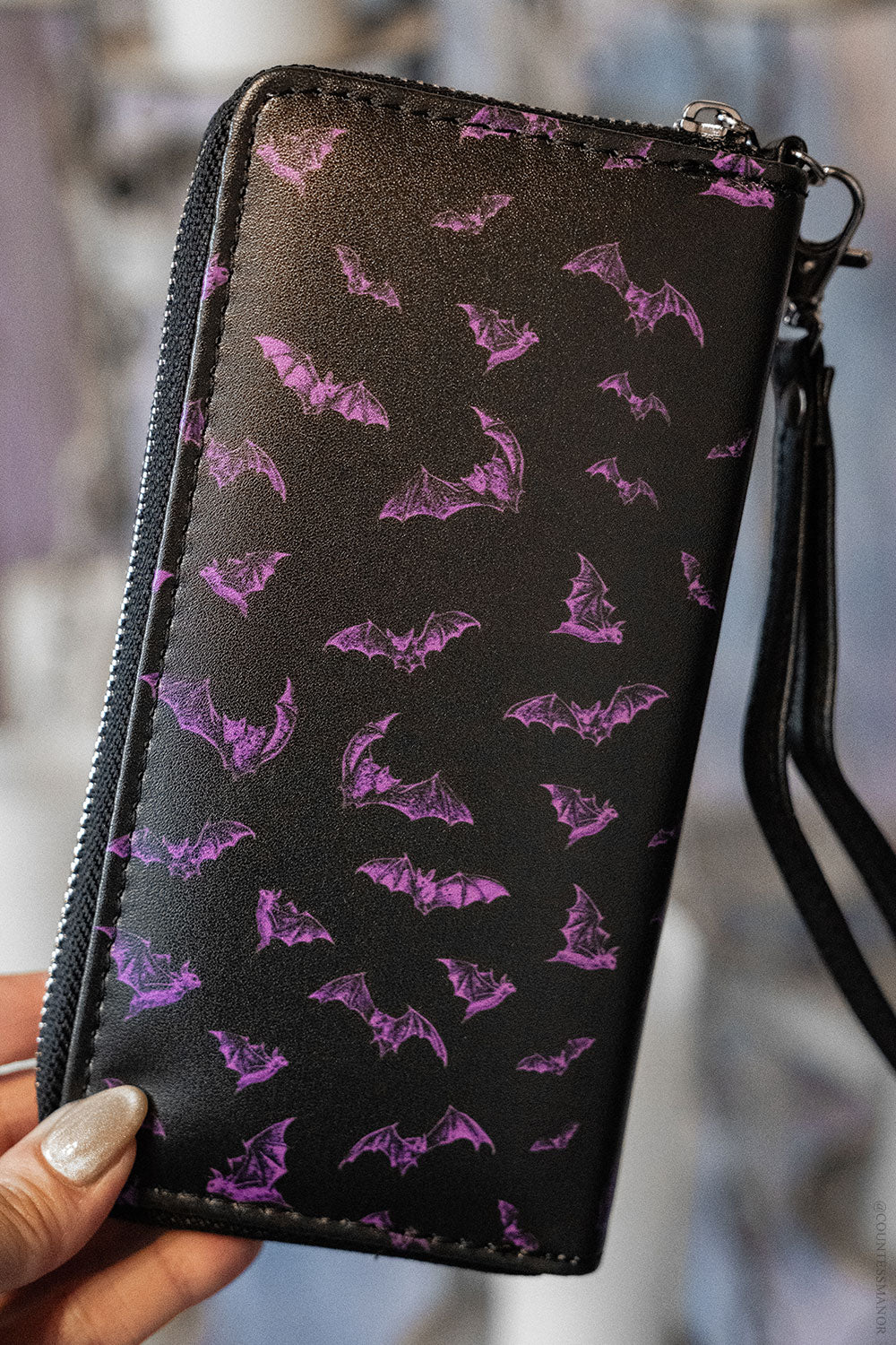Midnight Bats Wallet - Purple