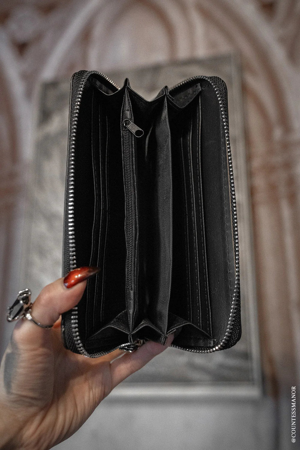 Midnight Bats Wallet - Purple