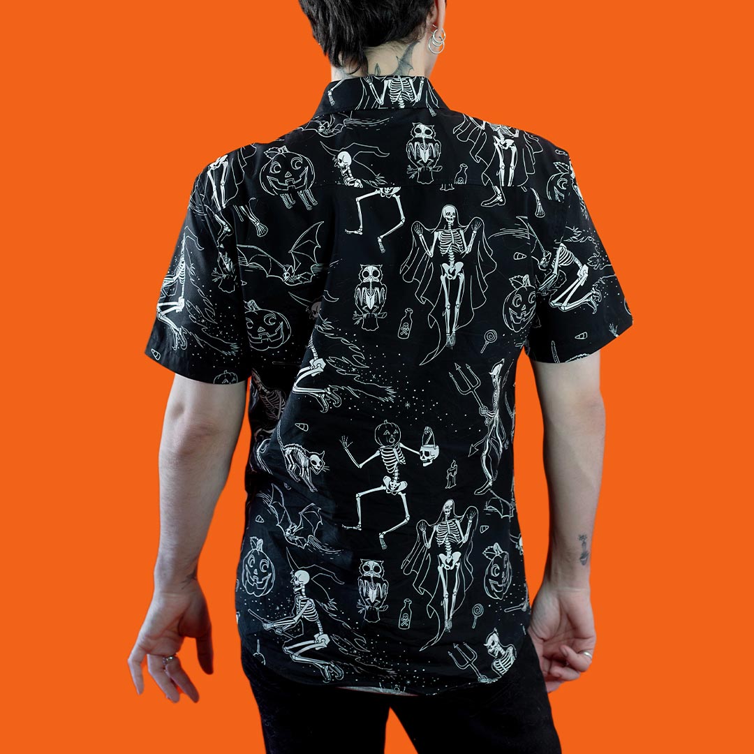 Midnight Mischief Button-Down Shirt (Unisex)