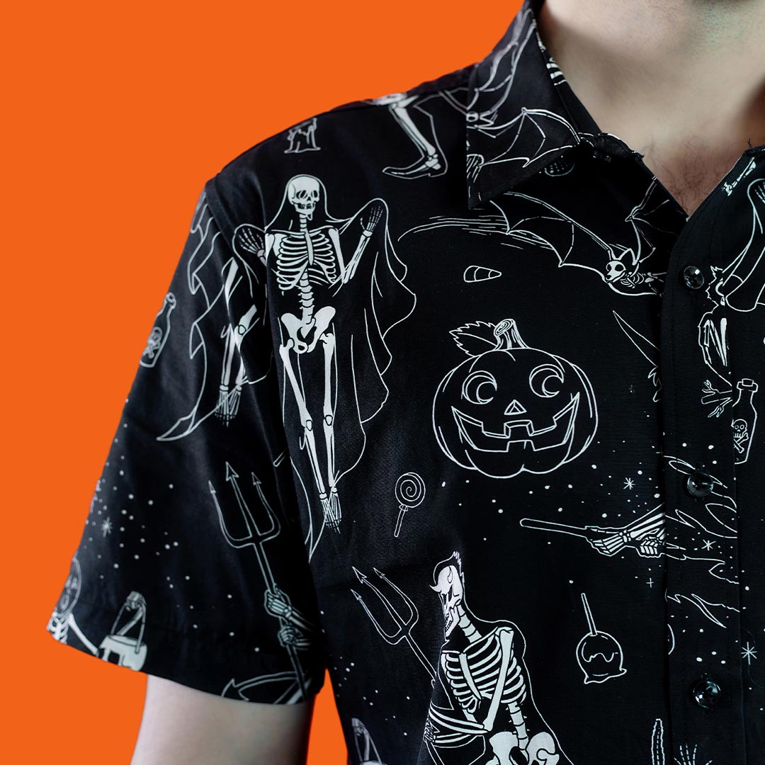 Midnight Mischief Button-Down Shirt (Unisex)