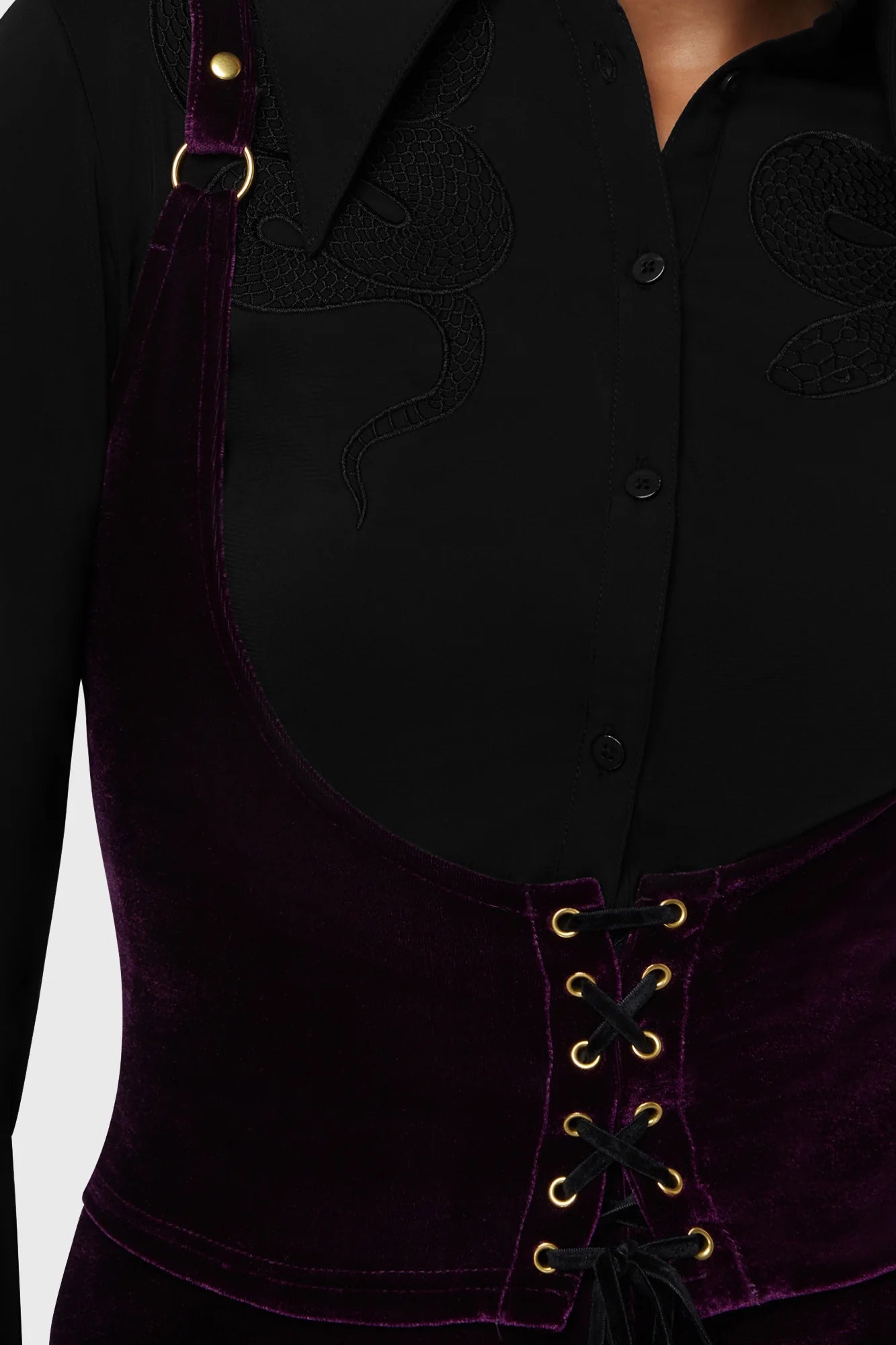 Night Petal Underbust Corset Top