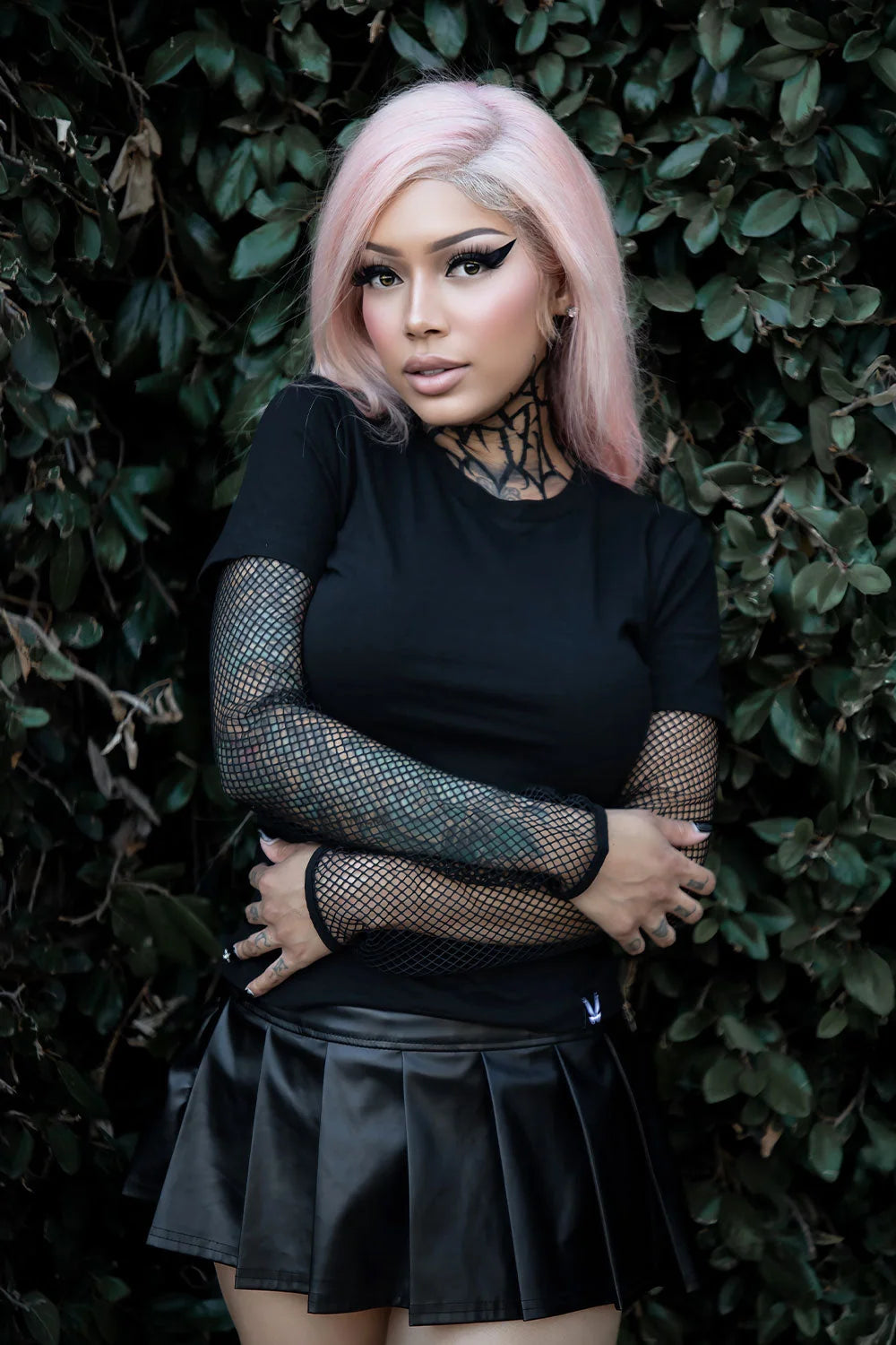 Nightshade Layered Fishnet Top