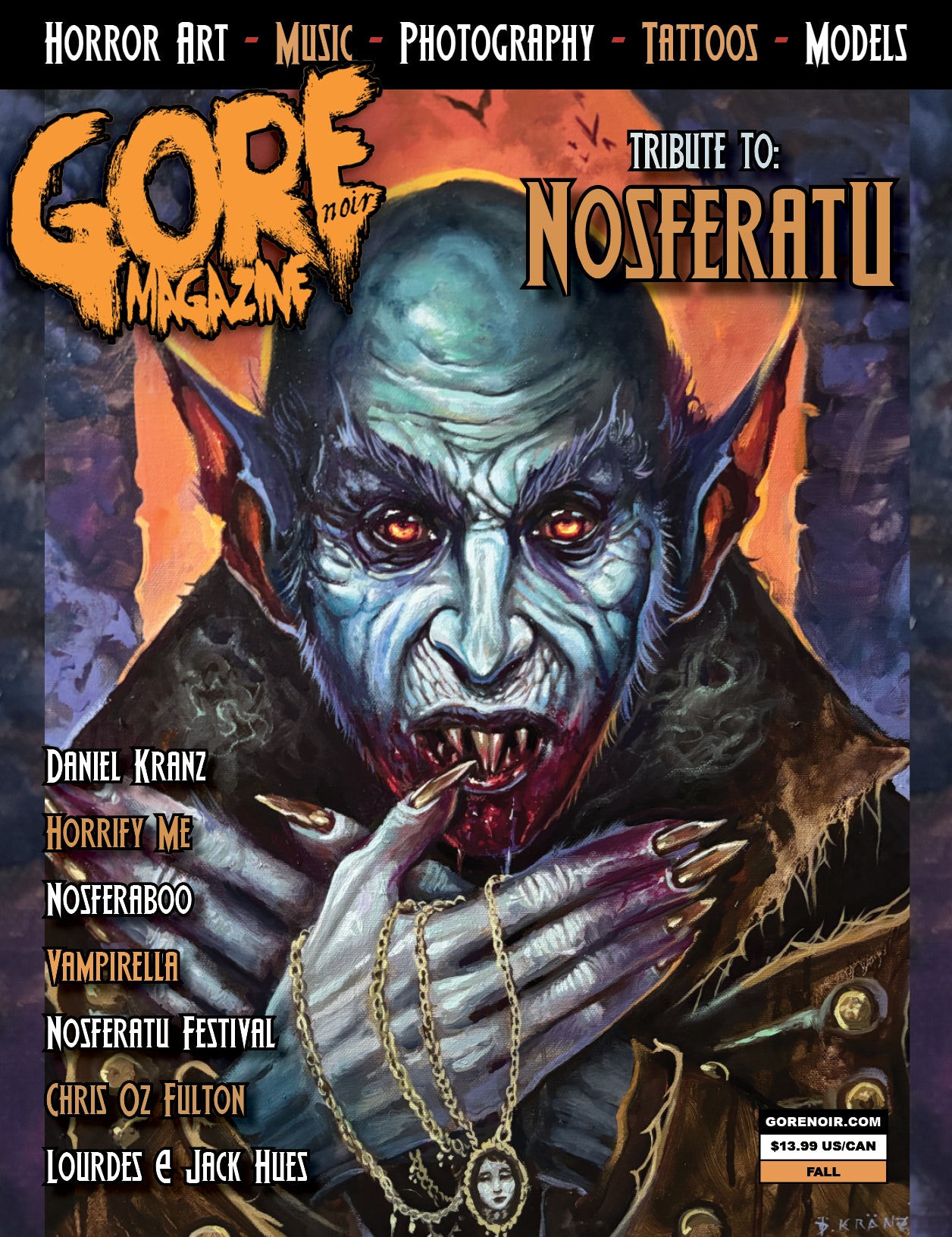 Gore Noir Magazine - Nosferatu Vampire Tribute Issue Full Size