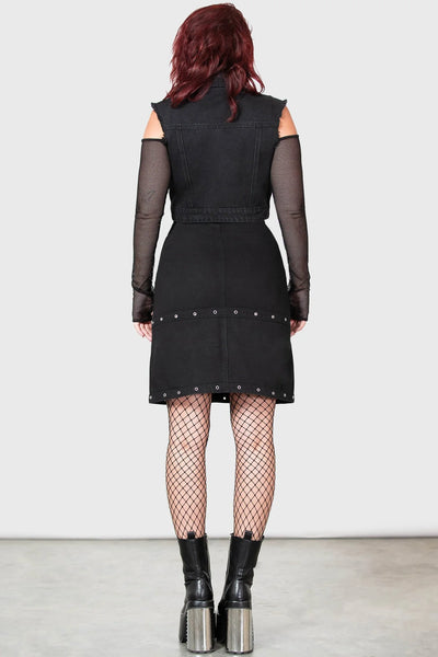 Punktured Skirt - Black