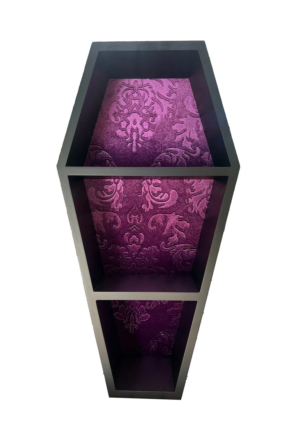 Haunted Mansion 20" Coffin Shelf - Purple Velvet