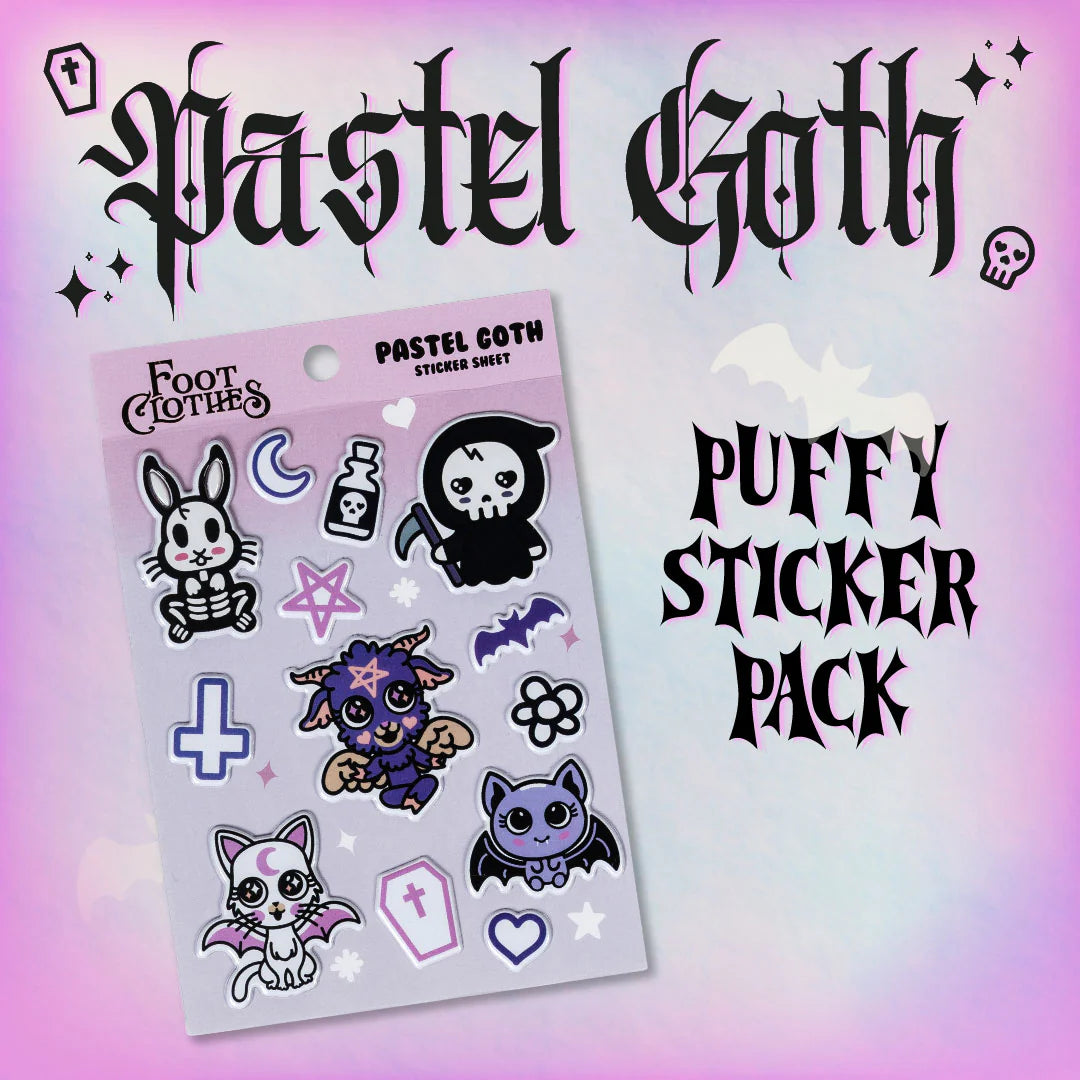 Pastel Goth Puffy Stickers