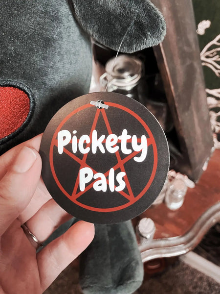 Pickety Pals - "Baphy" - Charcoal Baby Goat Plushie