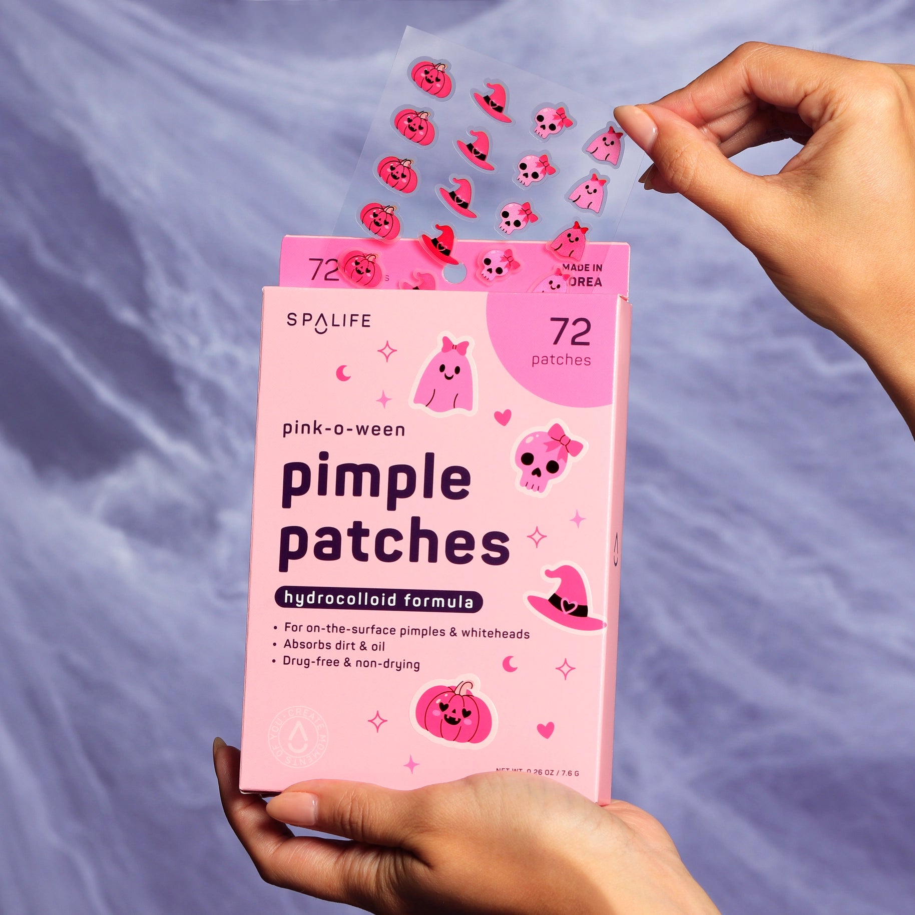 Pink-O-Ween Hydrocolloid Halloween Pimple Patches