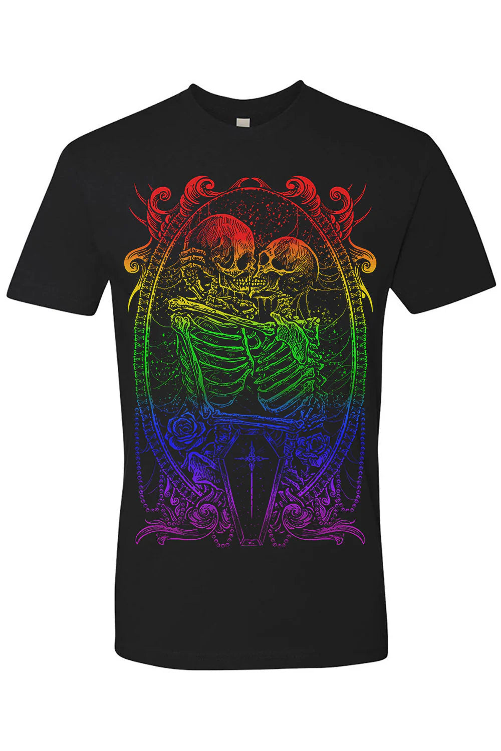Pride Skeleton Love Tee [GOTH RAINBOW]