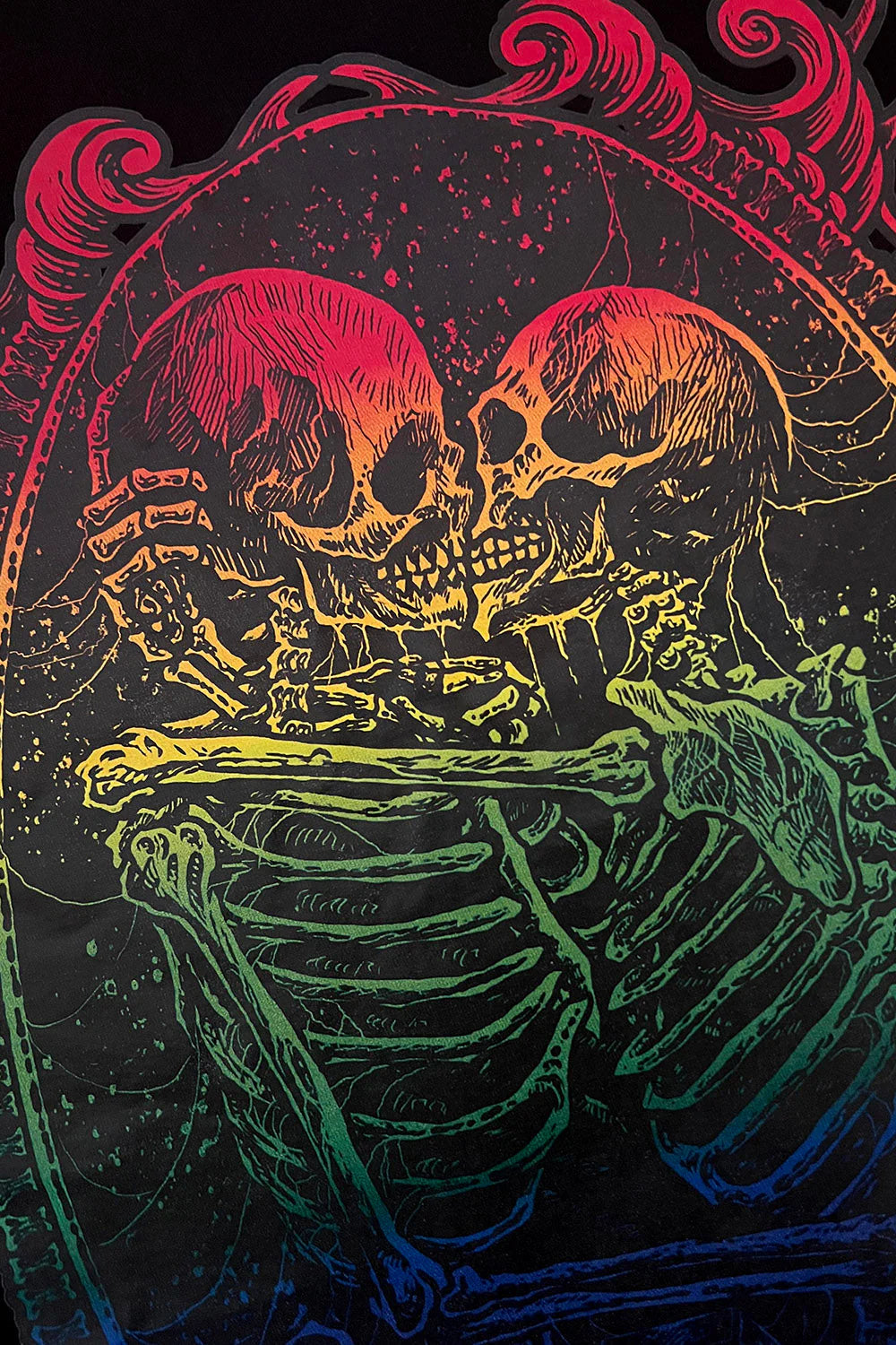 Pride Skeleton Love Tee [GOTH RAINBOW]