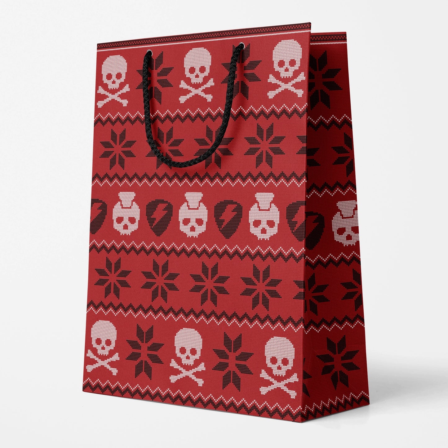 Punk Holiday Sweater Gift Bag