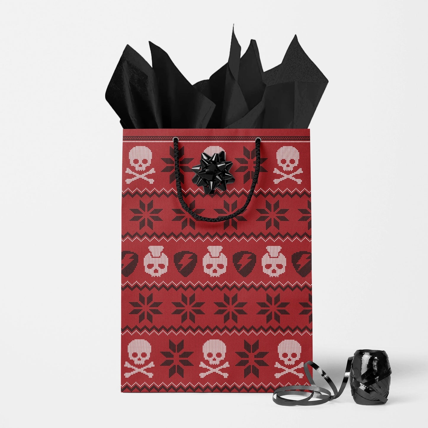 Punk Holiday Sweater Gift Bag