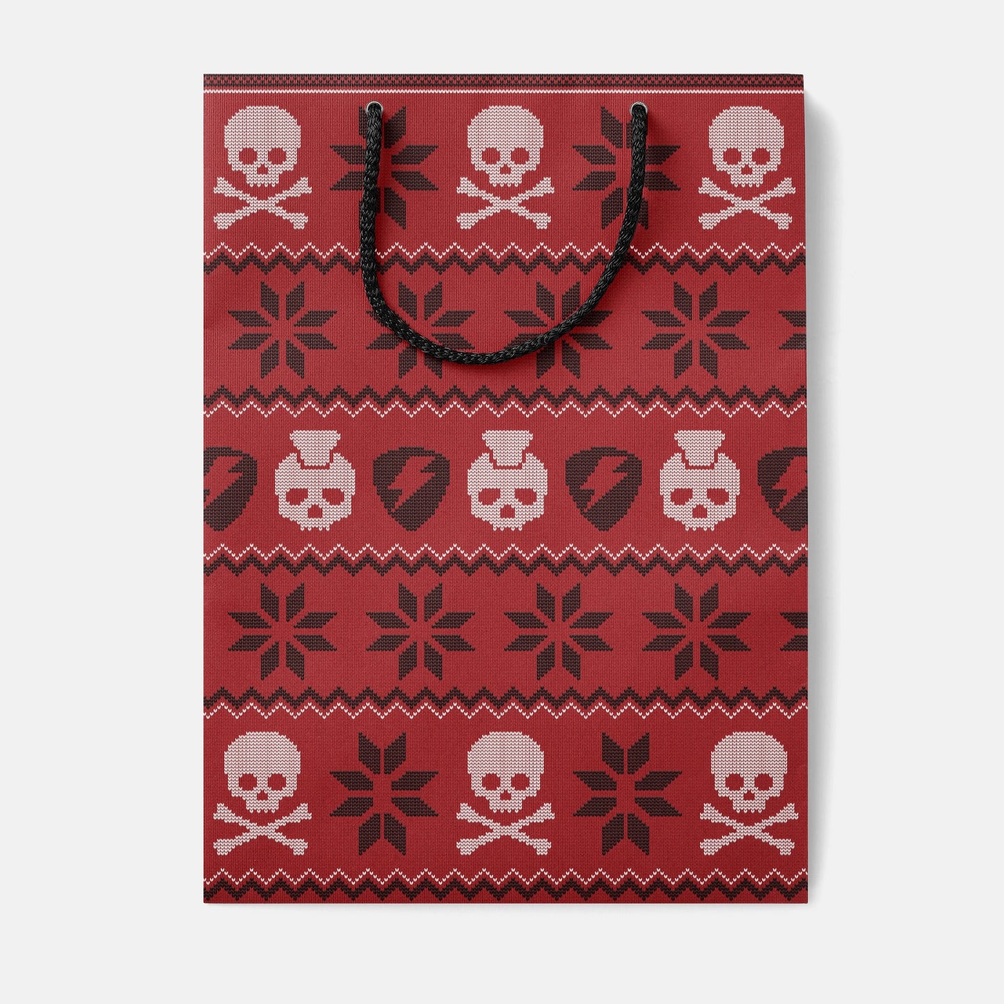 Punk Holiday Sweater Gift Bag