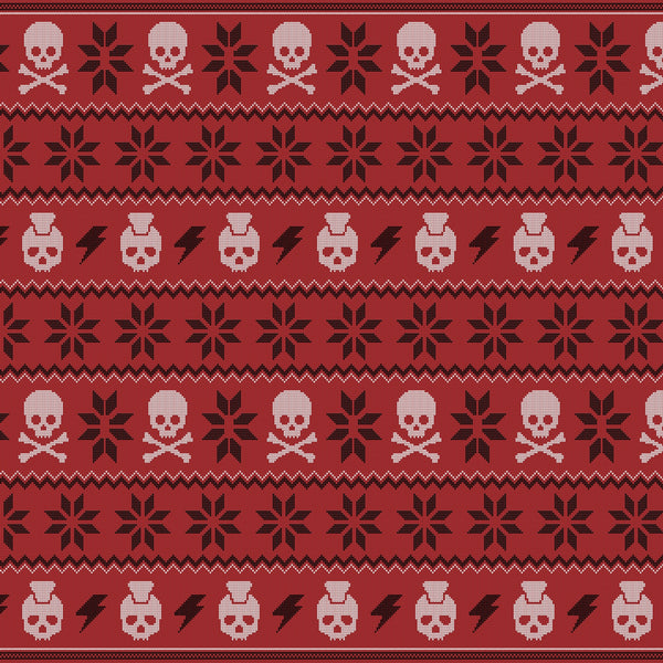 Punk Holiday Sweater Gift Wrapping Paper