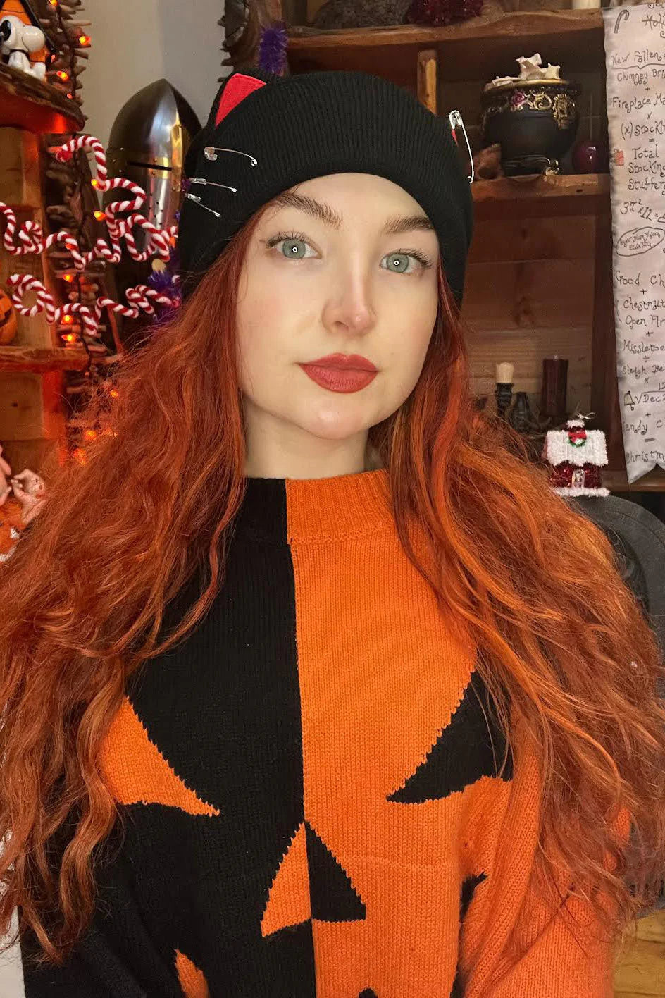 Punk Rock Kitty Beanie