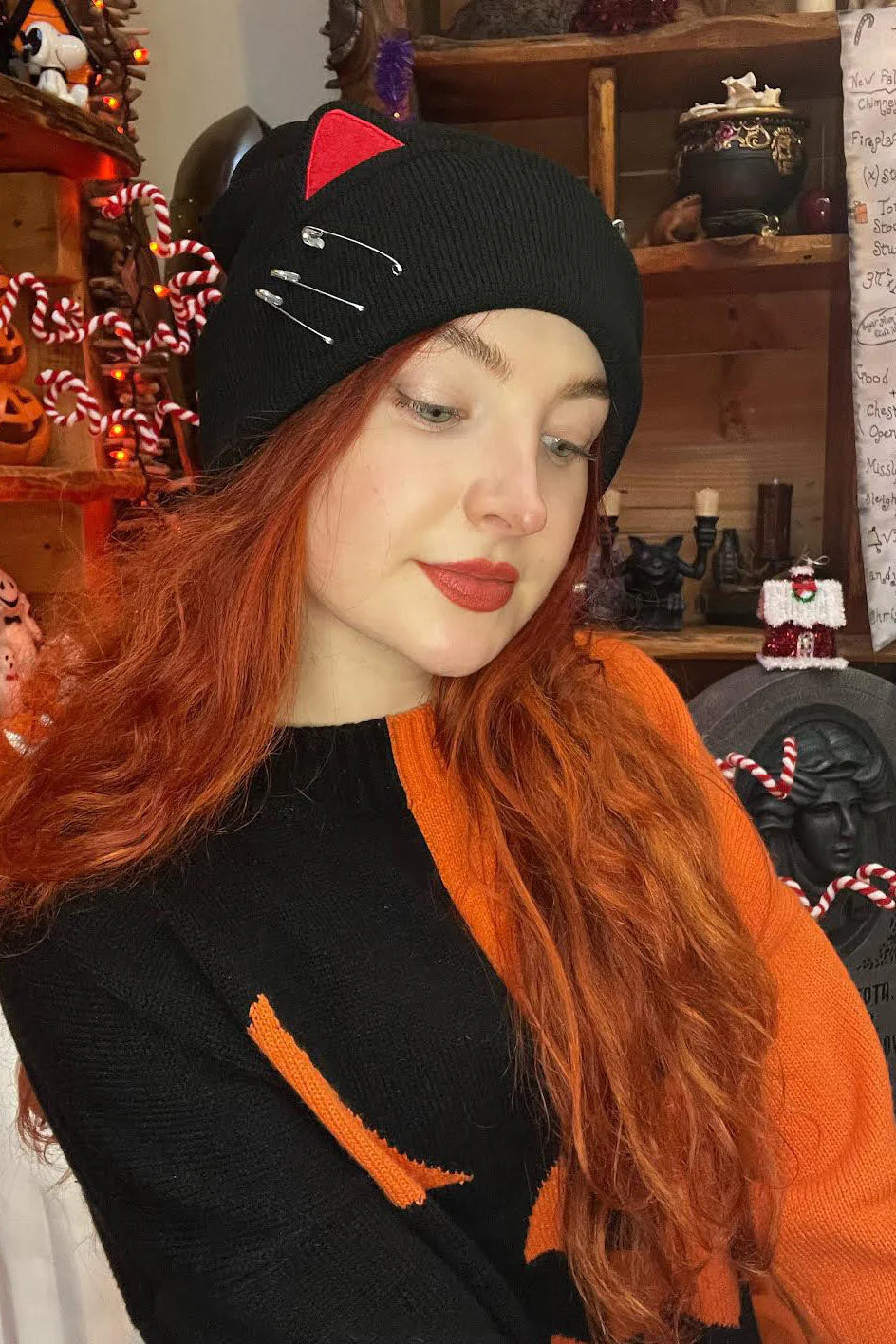 Punk Rock Kitty Beanie