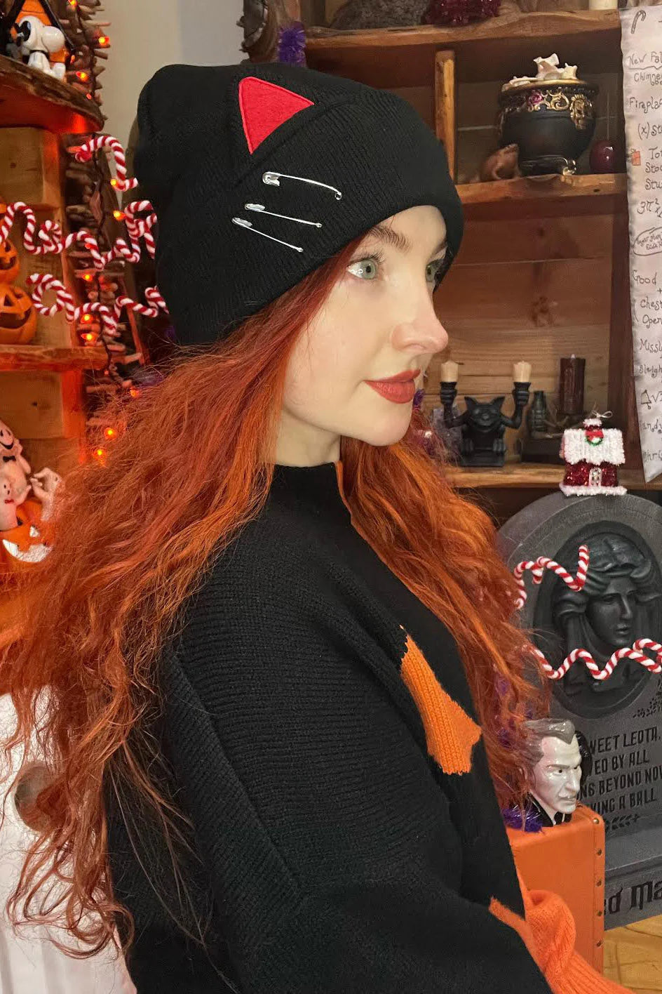 Punk Rock Kitty Beanie