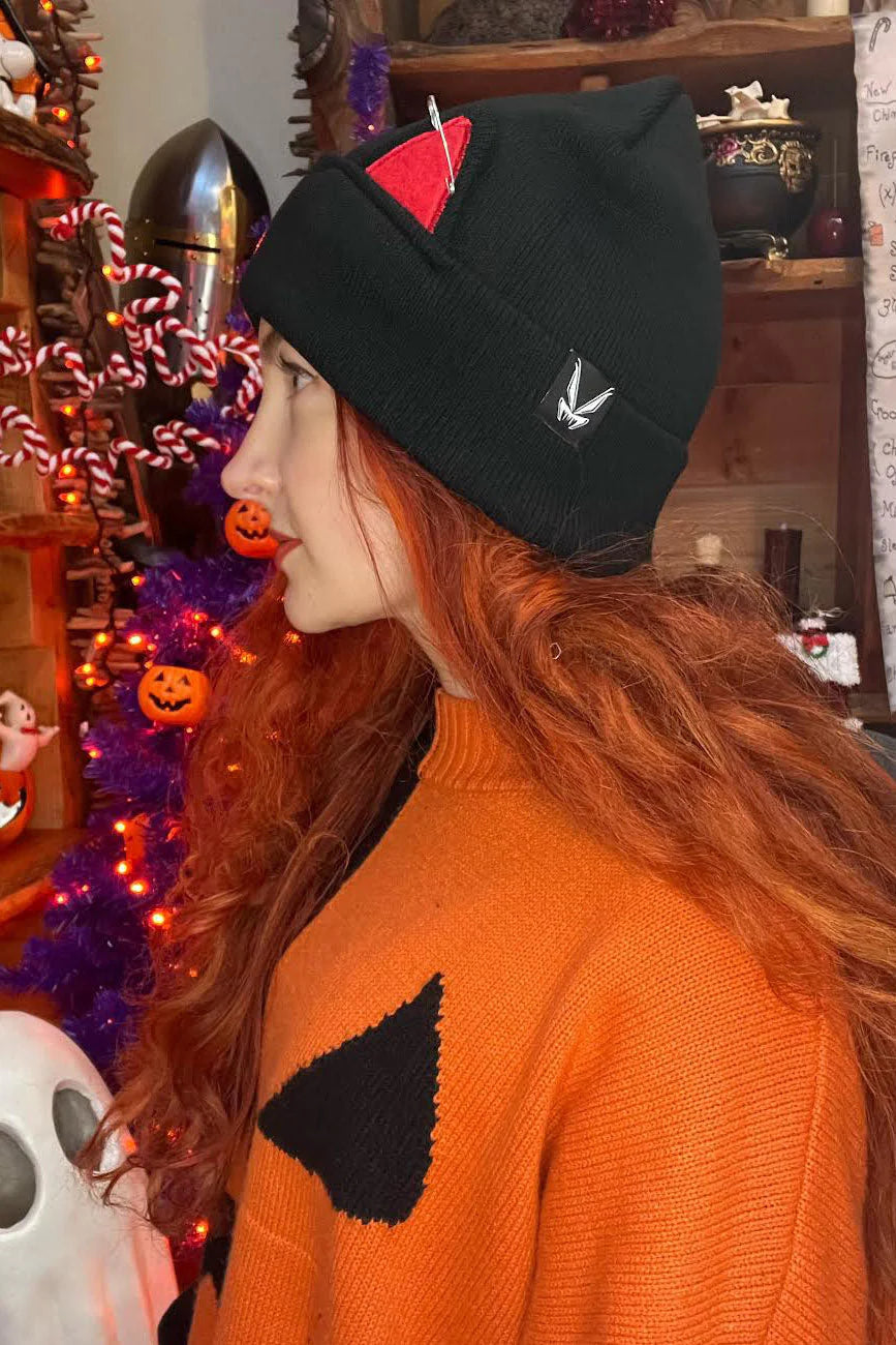 Punk Rock Kitty Beanie