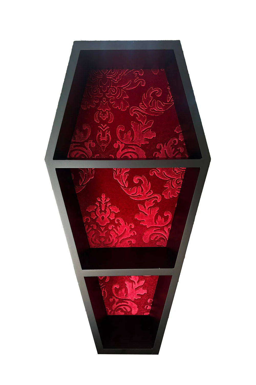Haunted Mansion 20" Coffin Shelf - Red Velvet