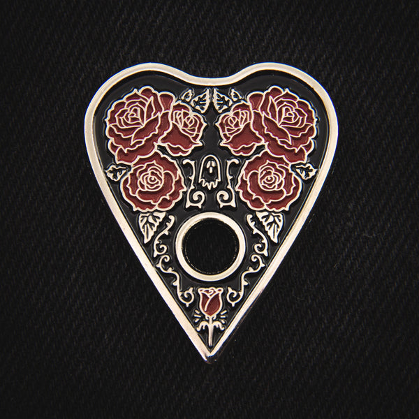 Rose Ouija Planchette Enamel Pin