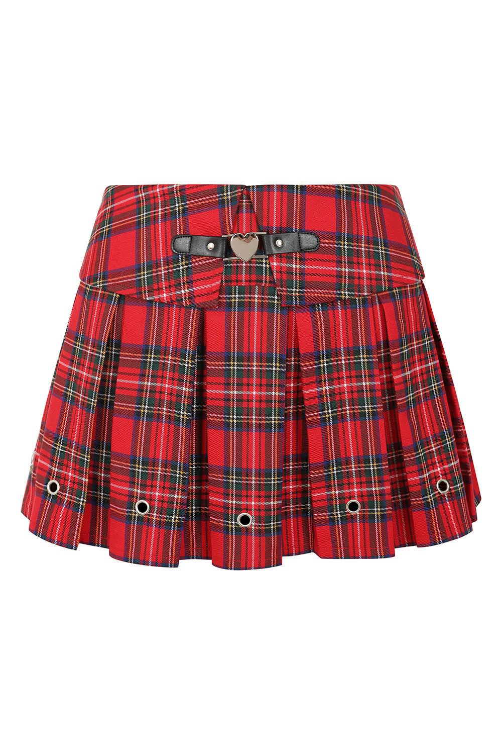 Red Tartan Hall Pass Heartbreaker Skirt