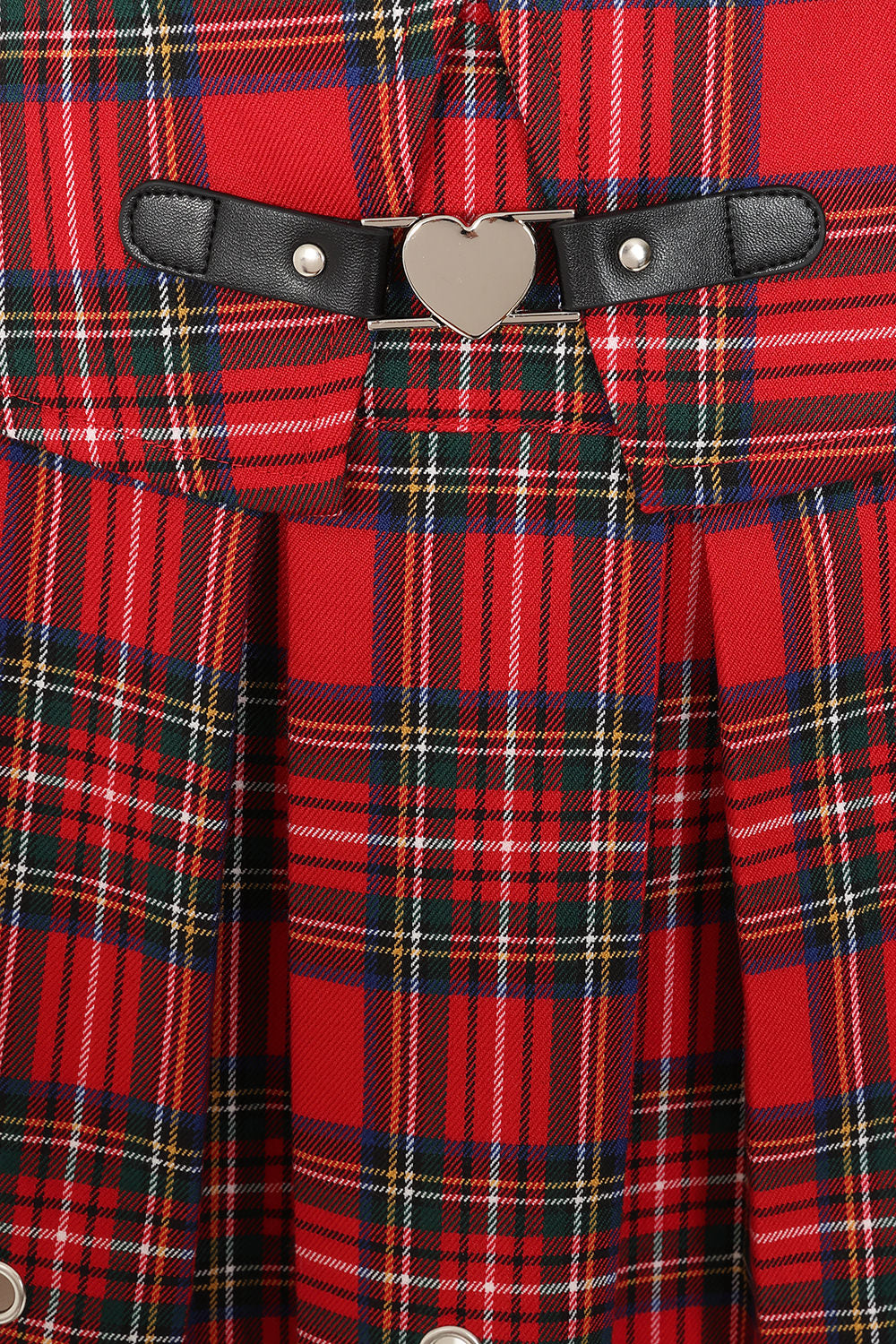 Red Tartan Hall Pass Heartbreaker Skirt