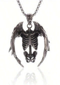 Winged Skeleton Necklace