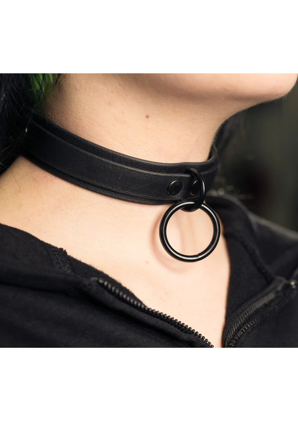 Black Hardware Slave Vegan Choker