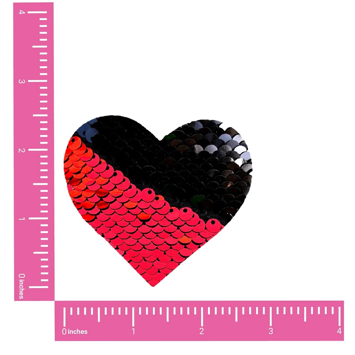 Sookie Red & Black Sequin I Heart U Nipple Cover Pasties