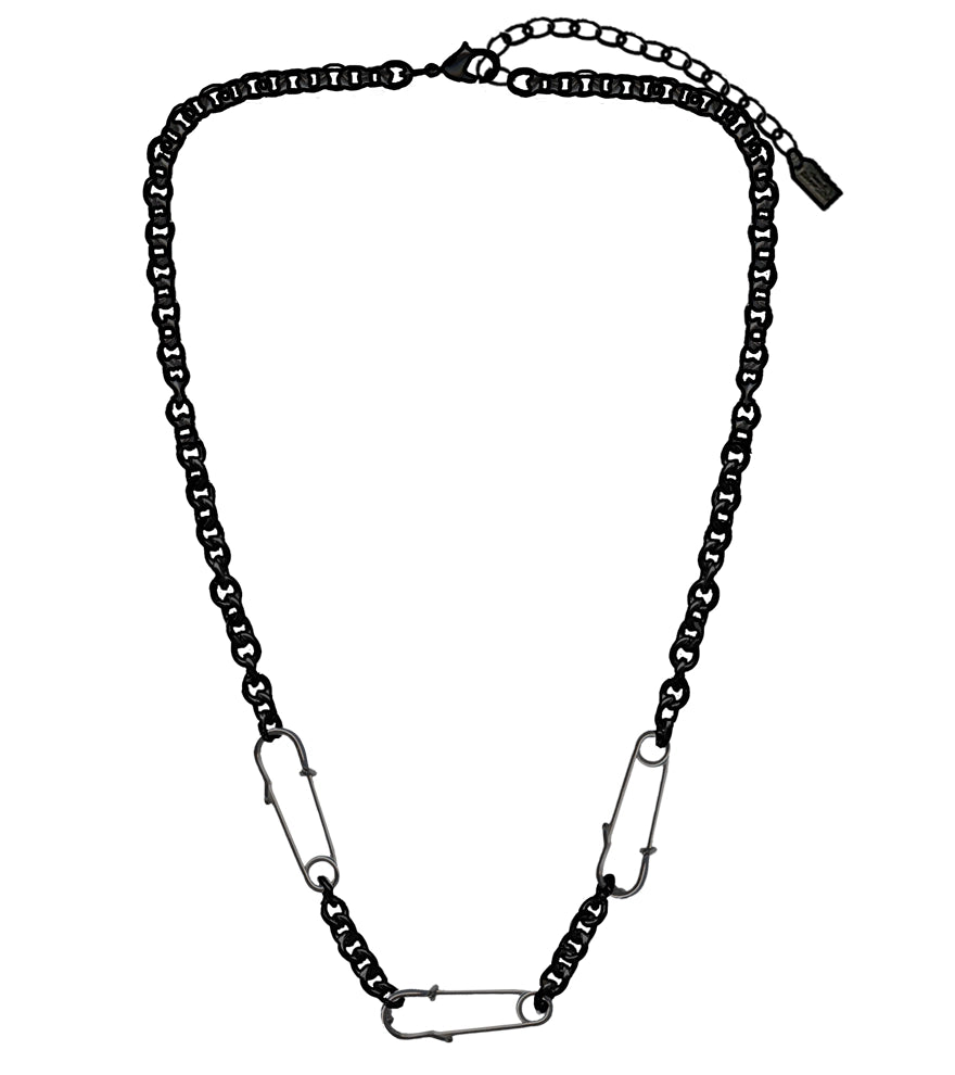 Safety Pin Link Necklace