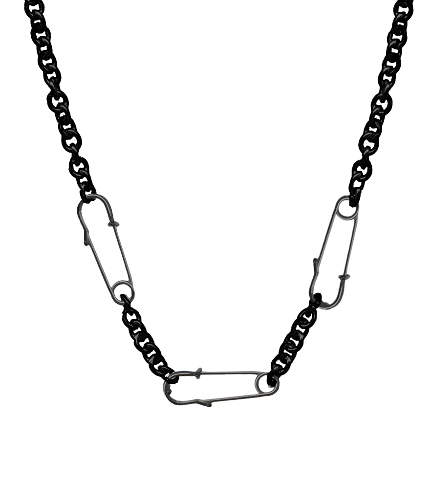 Safety Pin Link Necklace