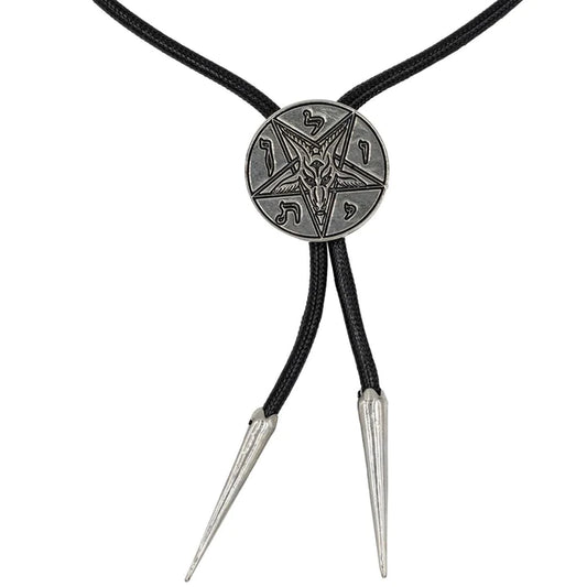 Satanic Circle Bolo Western Tie