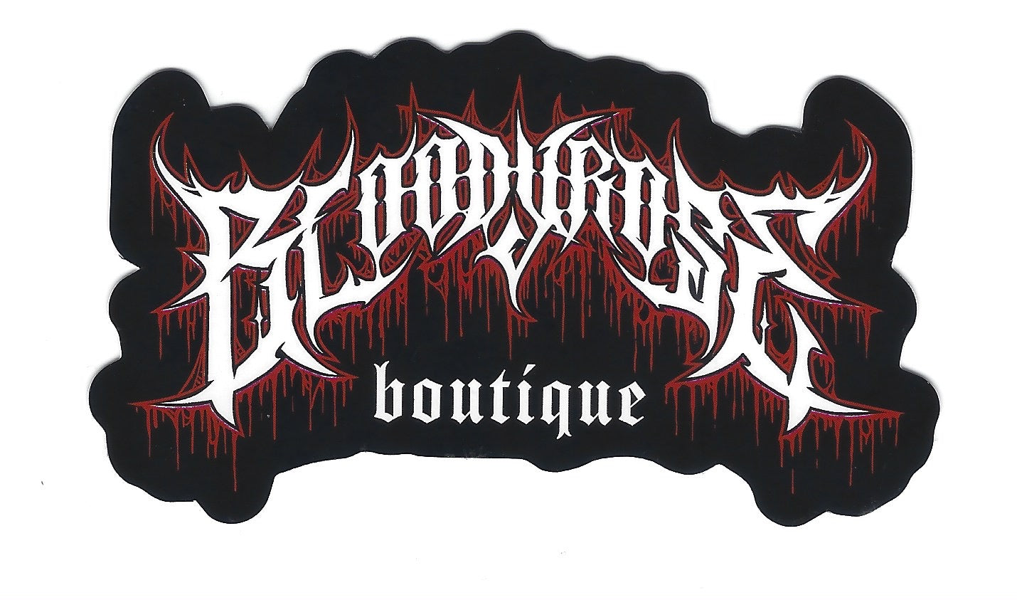 Bloody Rose Boutique Metal Logo Sticker