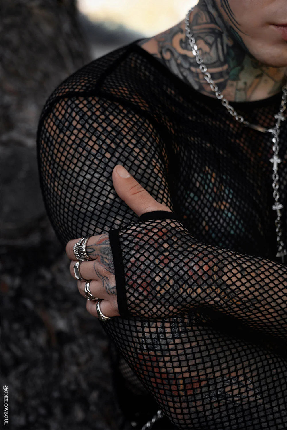 Shadowgrid Fishnet Shirt
