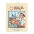 Sick of Your Shit Peach Air Freshener by Steven Rhodes