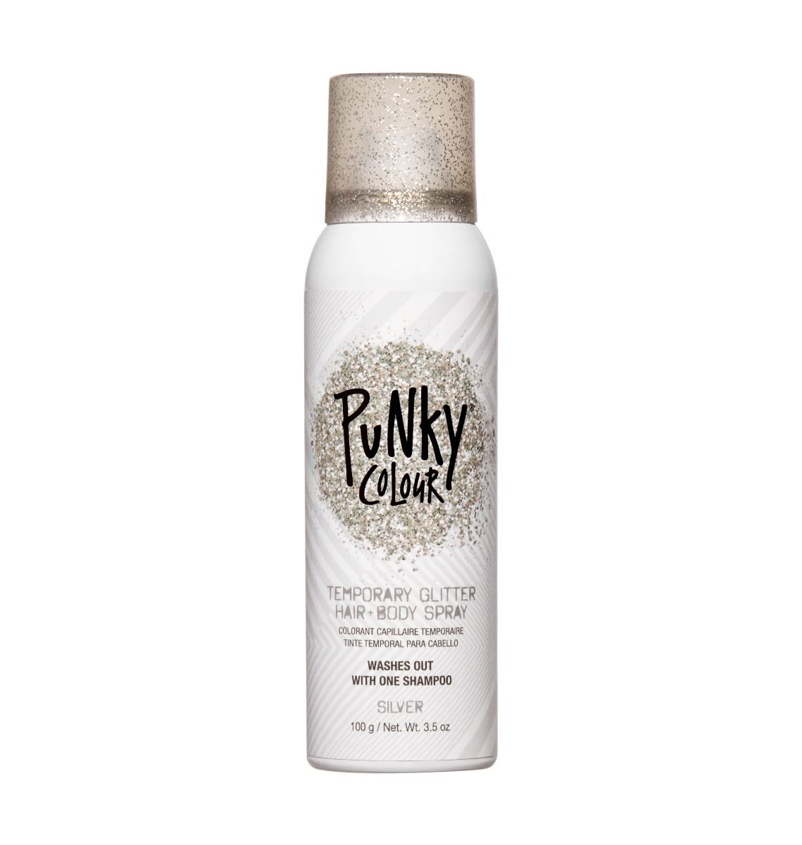 Punky Colour, Silver Glitter Hair Color and Body Spray