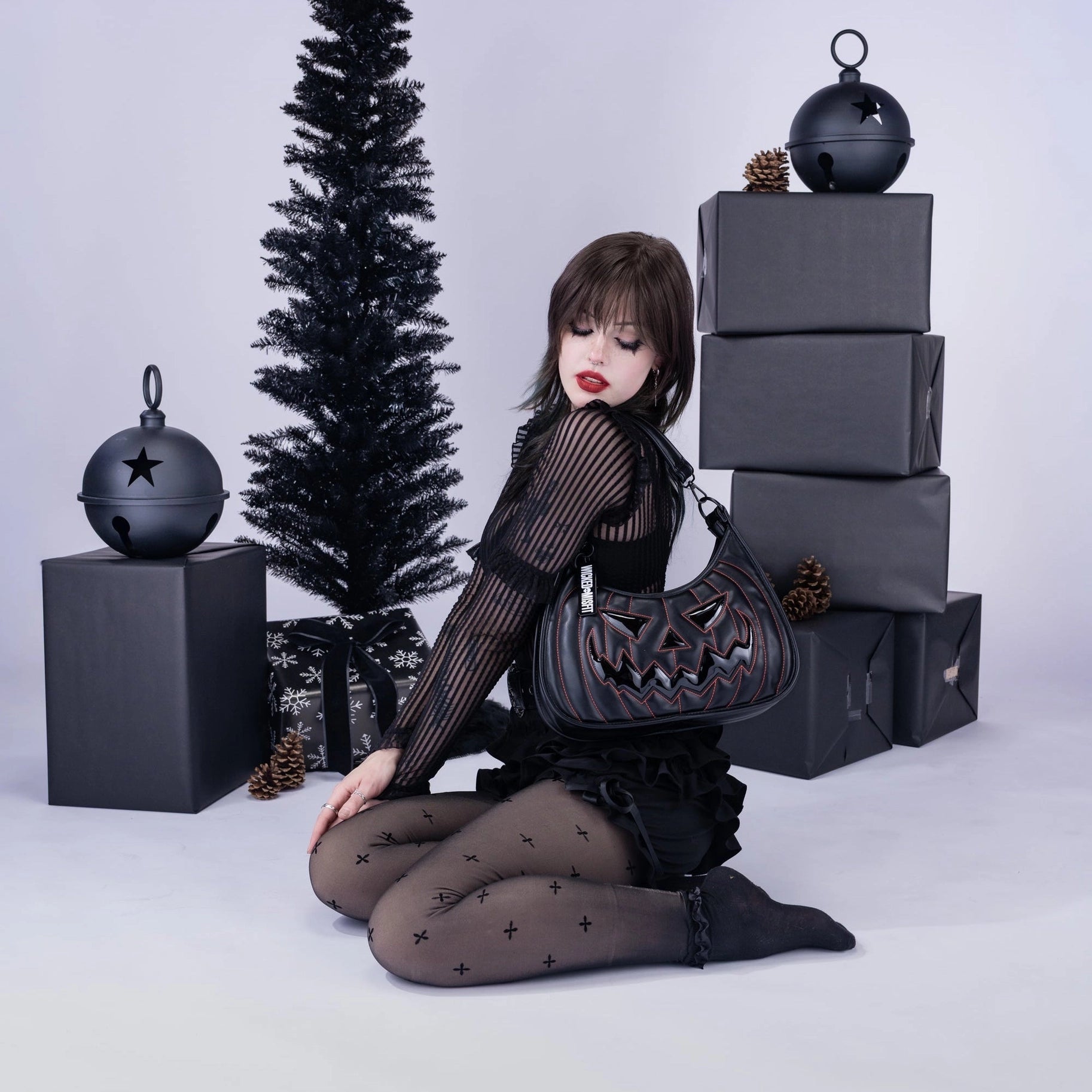 Sinister Pumpkin Shoulder Bag