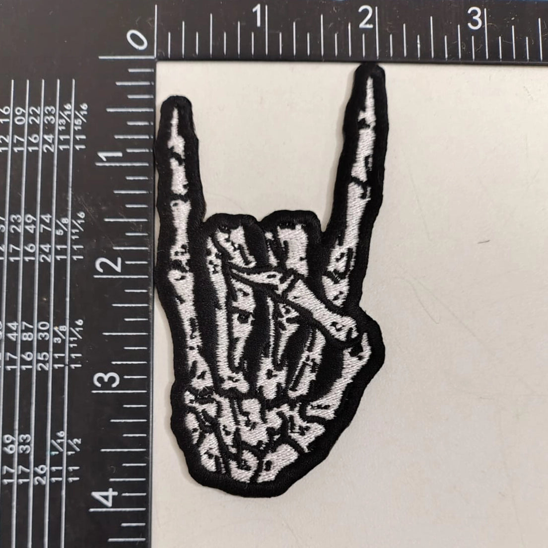Skeleton Rock Hand - Embroidered Patch