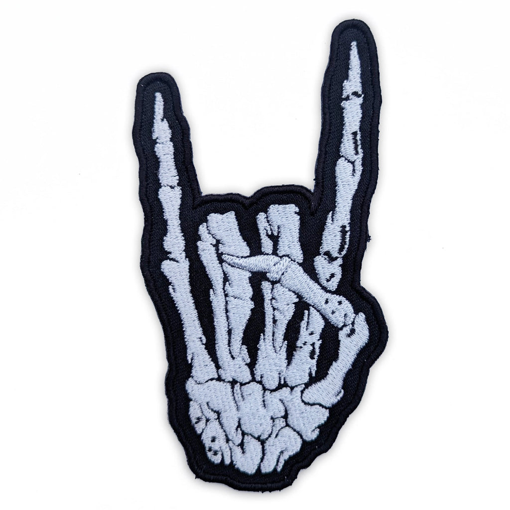 Skeleton Rock Hand - Embroidered Patch