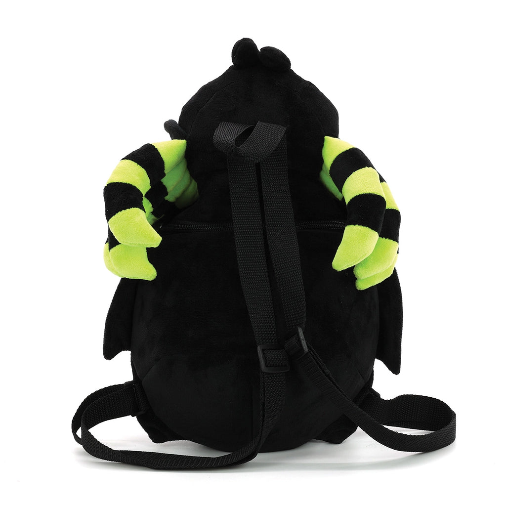 Glow in the Dark Skull Spider Plush Backpack