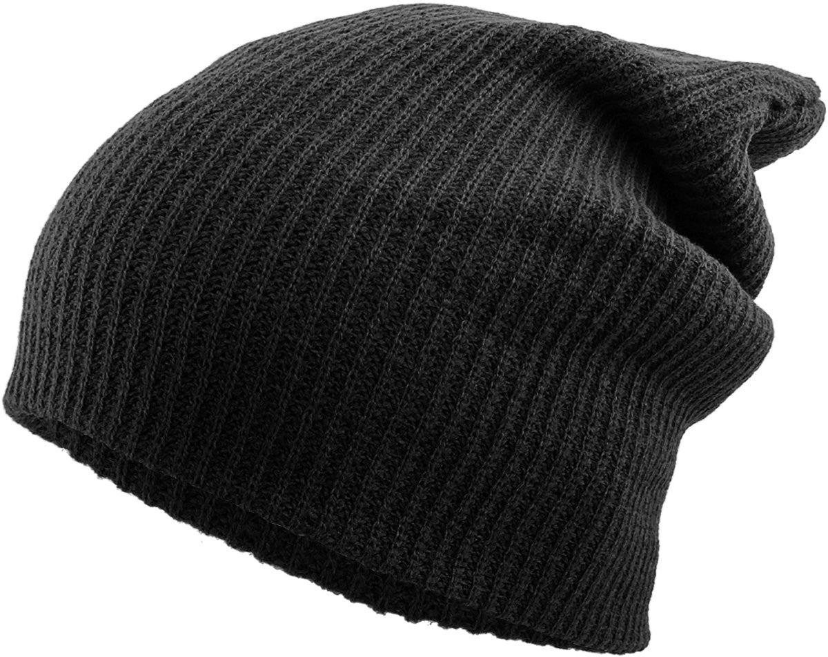 Black Slouch Beanie