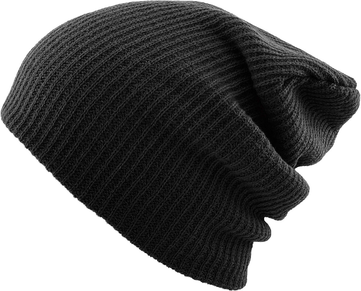 Black Slouch Beanie