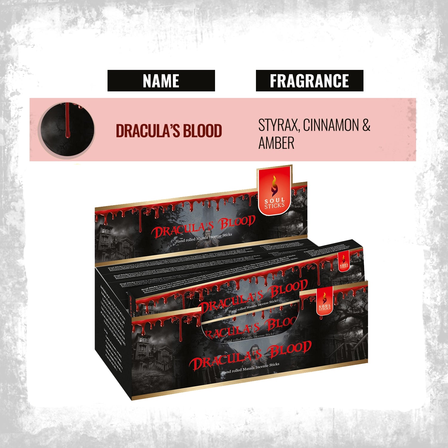 Soul Sticks - Dracula's Blood Masala Incense Sticks