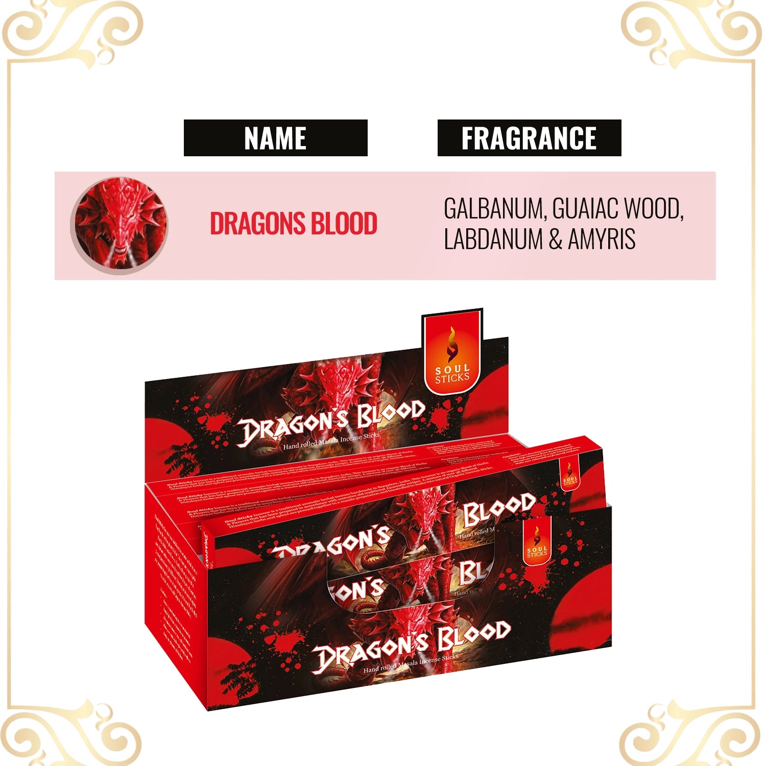 Soul Sticks - Dragon's Blood Masala Incense Sticks