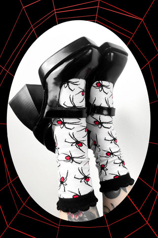 White Spider Socks - Eliza Sidney x FOXBLOOD