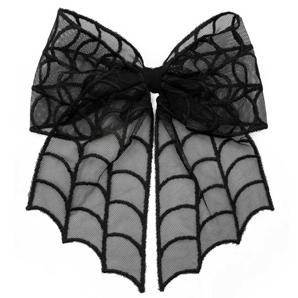 Spiderweb Lace Hair Bow